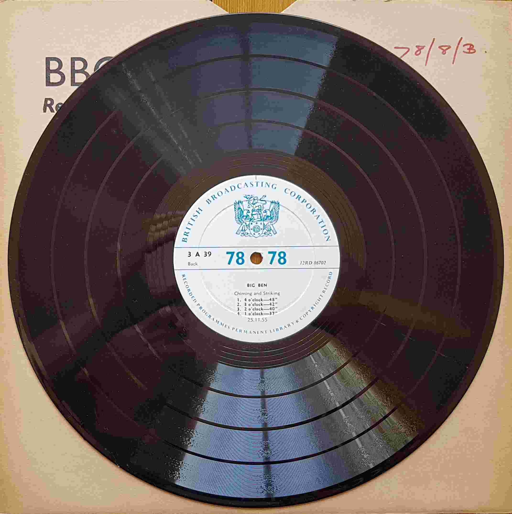 Picture of 3 A 39 Big Ben by artist Not registered from the BBC records and Tapes library